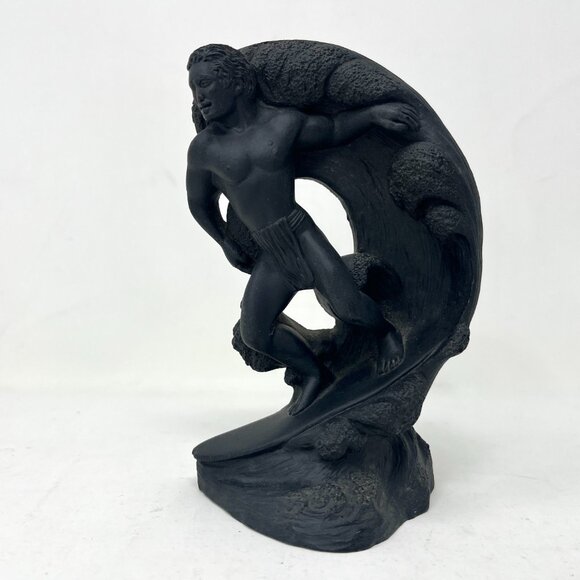 Vintage COCO JOE Surfer #290 MADE IN HAWAII WITH LAVA Souvenir Resin Figurine - Picture 1 of 6